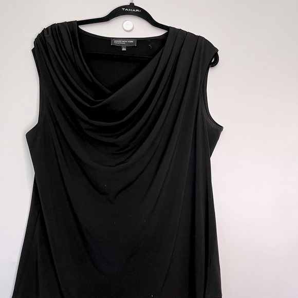 Jones New York draped neck sleeveless blouse - Picture 2 of 5